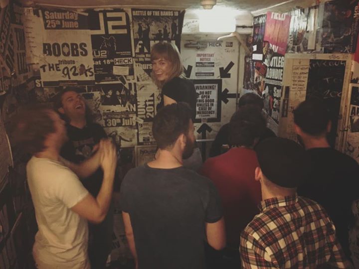 Great session recording our new video. Here’s Jade about to crowd surf! More soon!