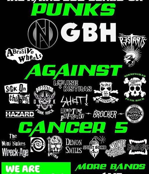 Over the moon to be part of this amazing festival next July Punks Against Cancer 5! Next two gigs th…