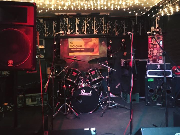 Everything ready to rock tonight at The Corner House in Cambridge!