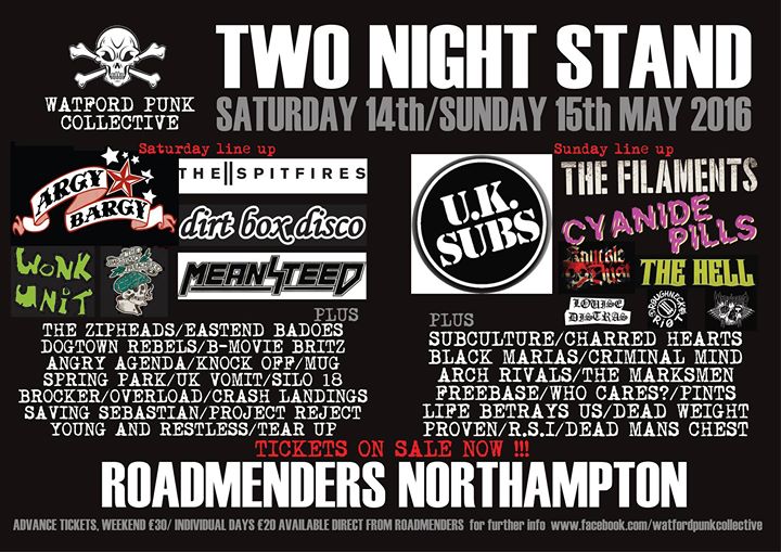 BROCKER is part of WPC’s TWO NIGHT STAND !! festival at the Roadmender (Northampton) run by our mate…