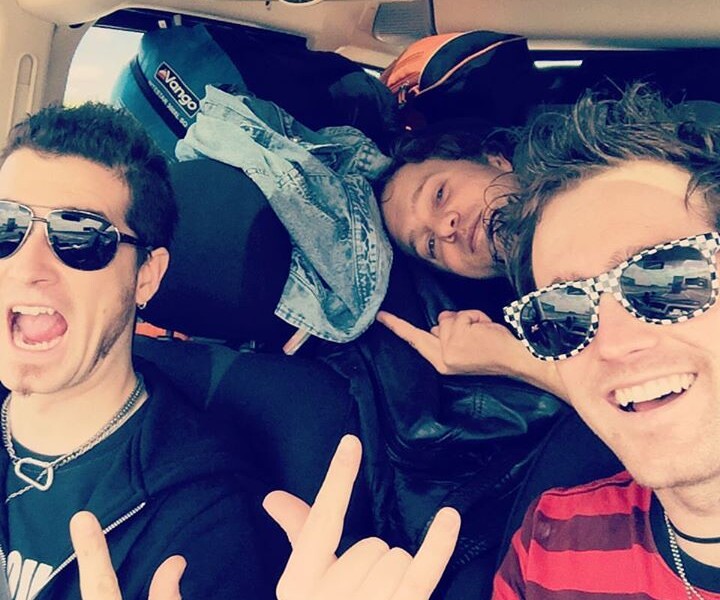 On our way to Belgium for the first date of our EU tour. First stop: Lokeren @ Exit Inside #rocknrol…