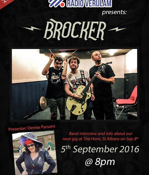 TONIGHT! We’ll be appearing at Radio Verulam 92.6FM (St Albans) from 8pm with the great Denise Parso…