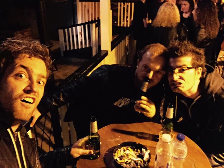 In Northampton at The King Billy Rock bar. We’re on last and fuck knows when we’re on, still 3 more …