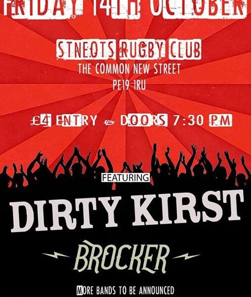 TONIGHT! We return to make some noise to St Neots Rugby Club, Cambridgeshire. Let’s pogo! Event: goo…