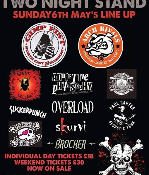 Watford Punk Collective Presents: Two Night Stand 3 SUNDAY May 6th line up! Doors 2pm #rocknroll #pu…